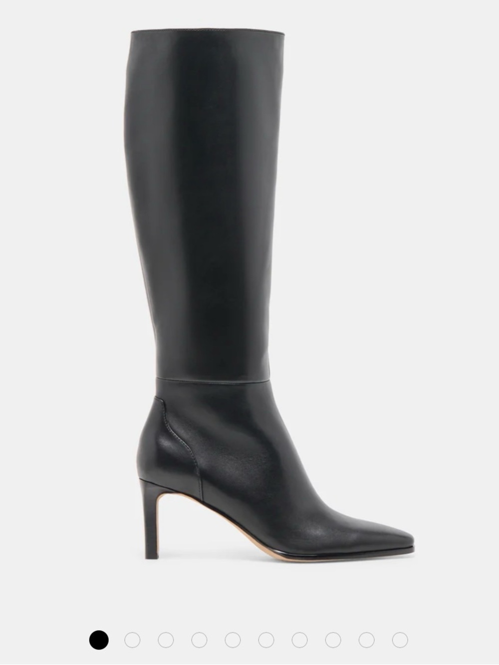 Dolce Vita Black Emmi Knee-High Pointed-Toe Stiletto Boot